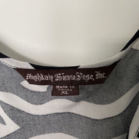 Mushbaby Sienna Rose Inc Zebra Print Sleeveless V-Neck Maxi Dress, Size XL - Picture 6 of 13